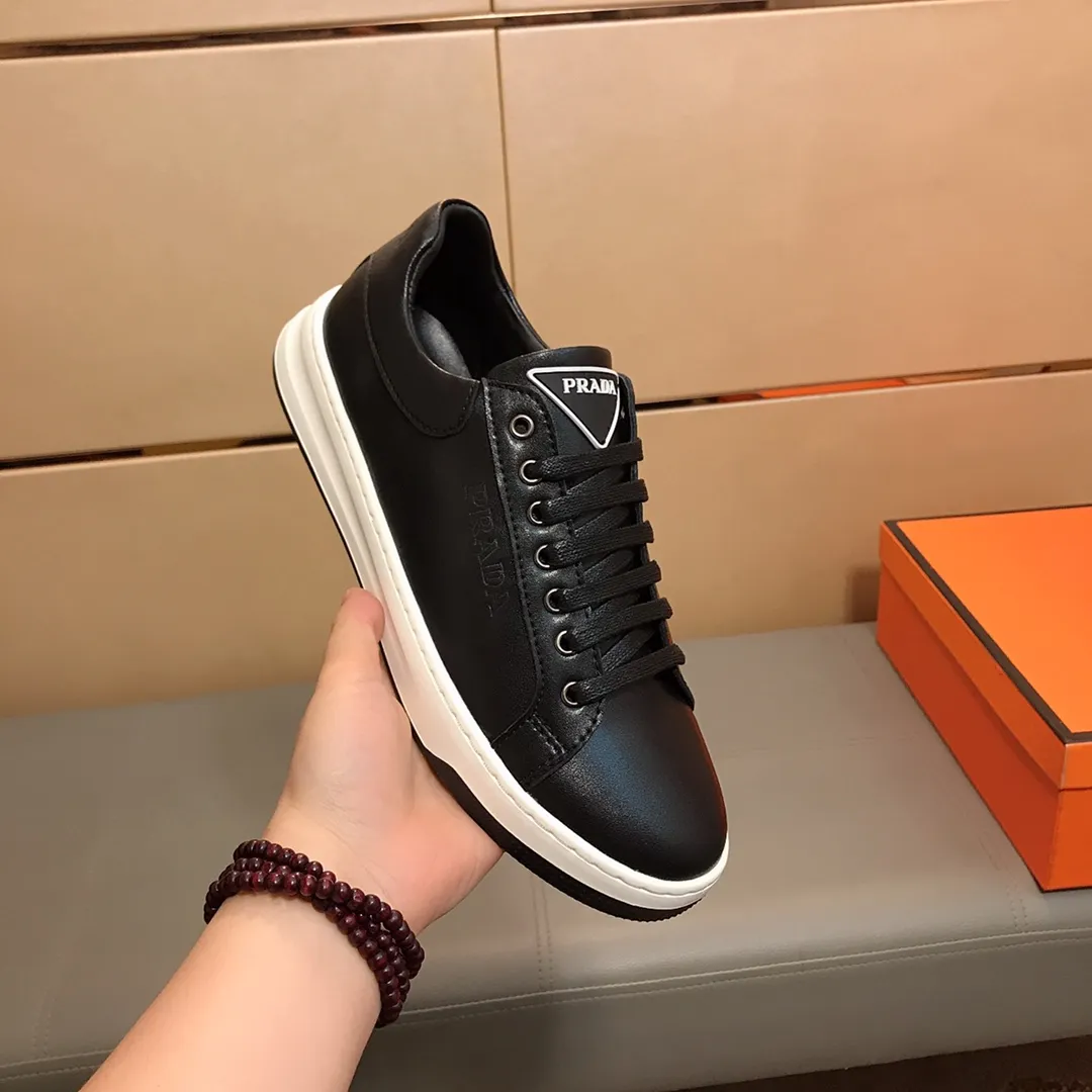 Ex-factory price 360🕷️🕷️【PRADA】Prada's new men's fashionable sports and casual shoes🇨🇳High-end boutique💯Exquisite details, cowhide upper, pigskin lining,🌶🌶original lightweight, wear-resistant and non-slip original outsole, comfortable to wear🎋Classic craftsmanship, fine workmanship, worth owning Code number: 38-44